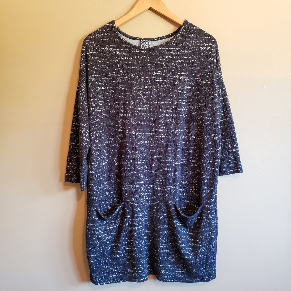 Clara Sunwoo 3/4 sleeve dress black